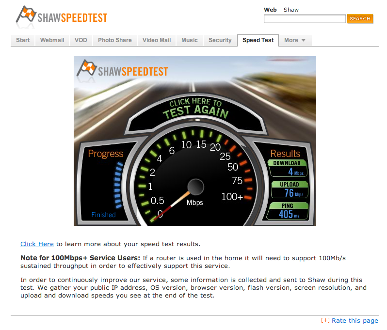 Shaw Cable For The Lose