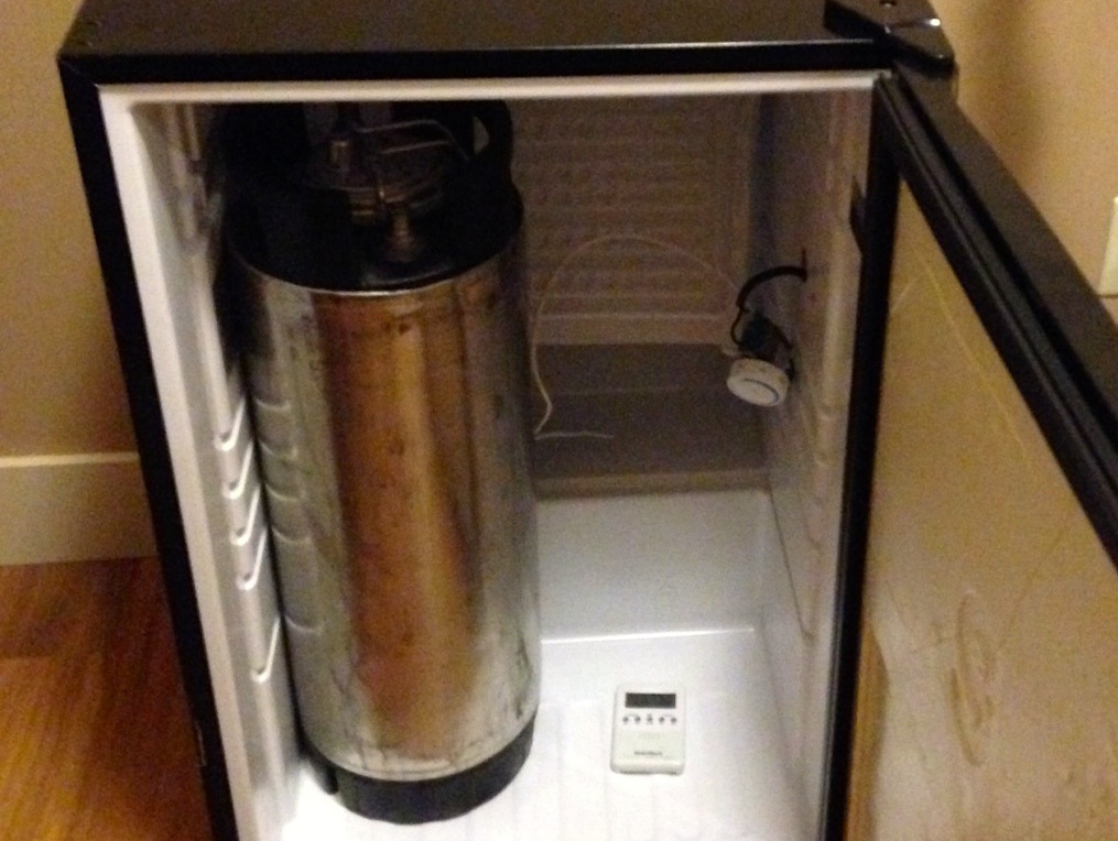 The Bent Cold-Plate Inside My Partially Completed Kegerator